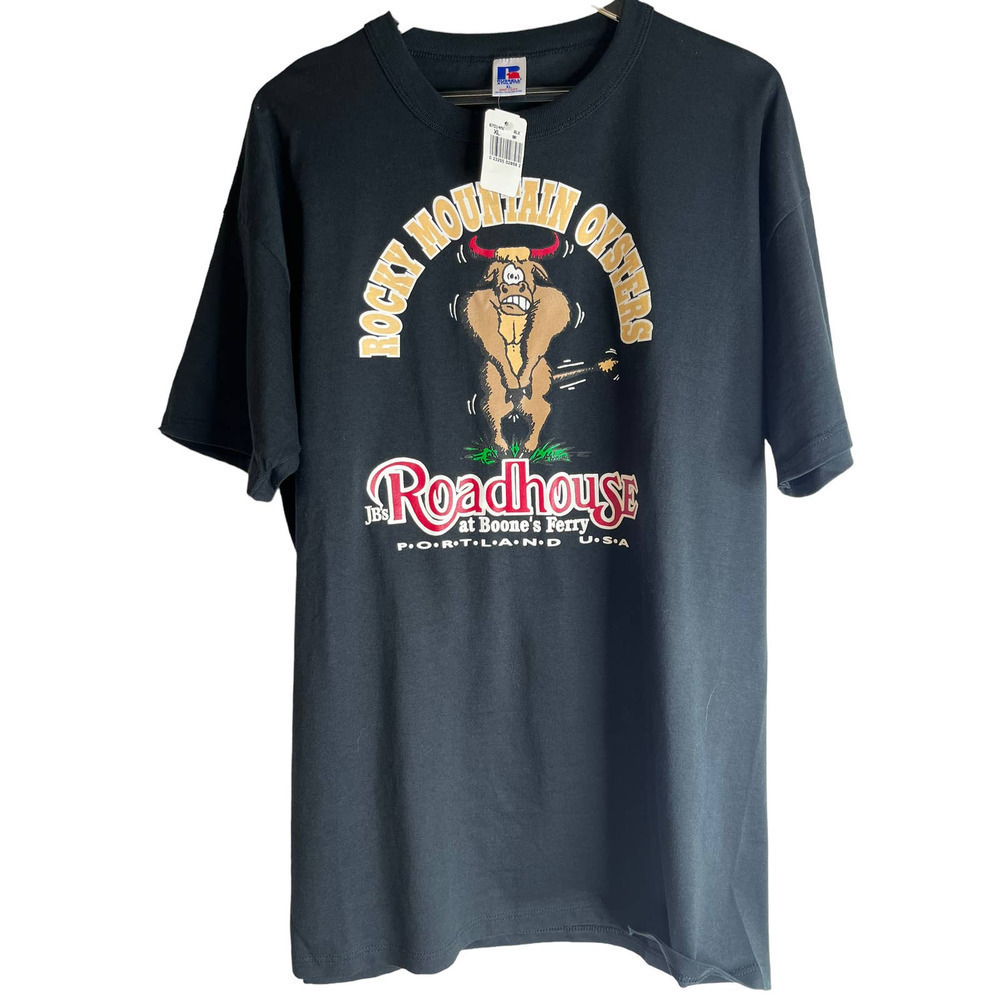 JB'S Roadhouse Boone's Ferry NWT Russell Athletic Bull Portland USA T Shirt
